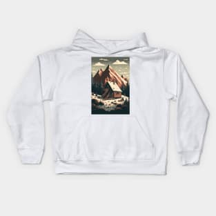 Mountain Cabin Dreams Kids Hoodie